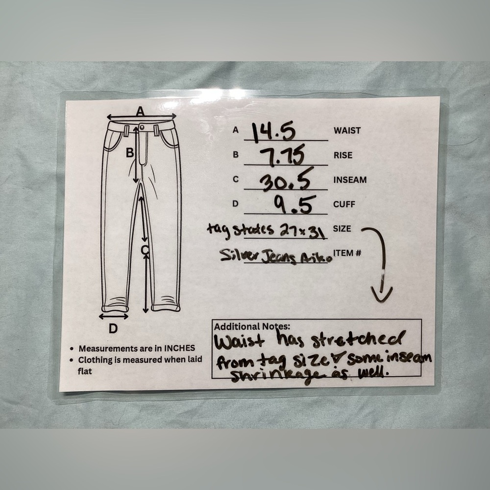 Silver Jeans Aiko Bootcut Medium Wash Size 27X31 (US 4) - Picture 15 of 15